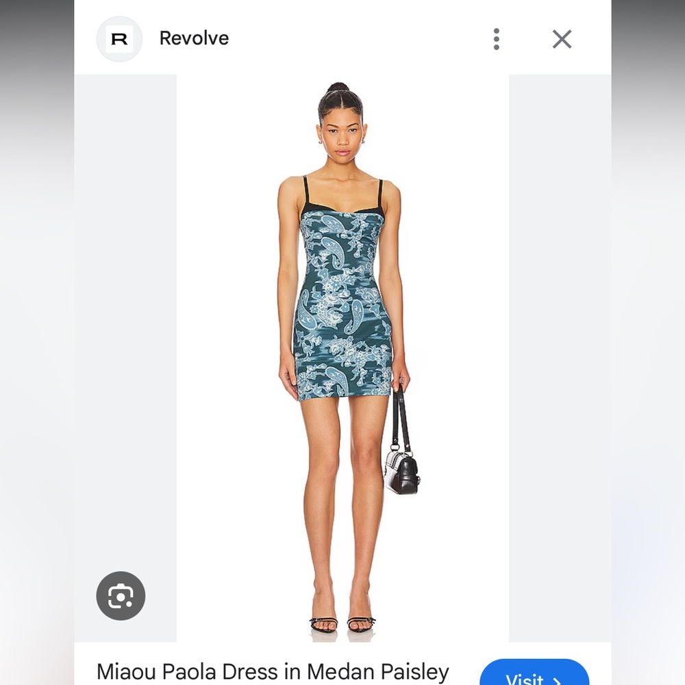 Miaou Blue Paisley Dress